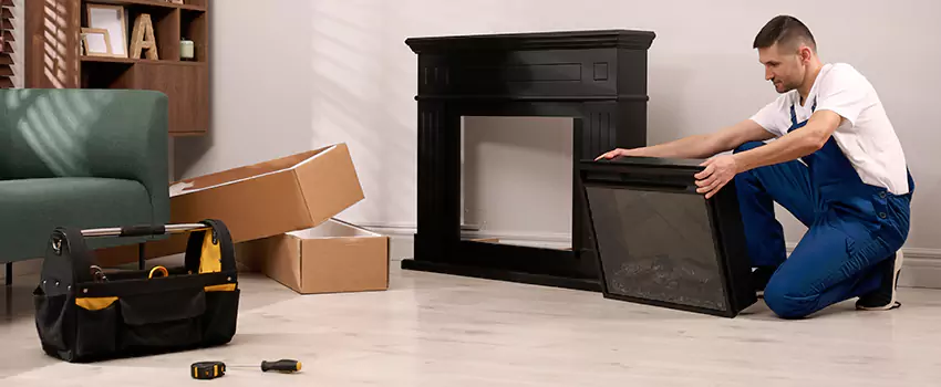 Old Rusted Metal Fireplace Repair And Replacement in Langley, BC
